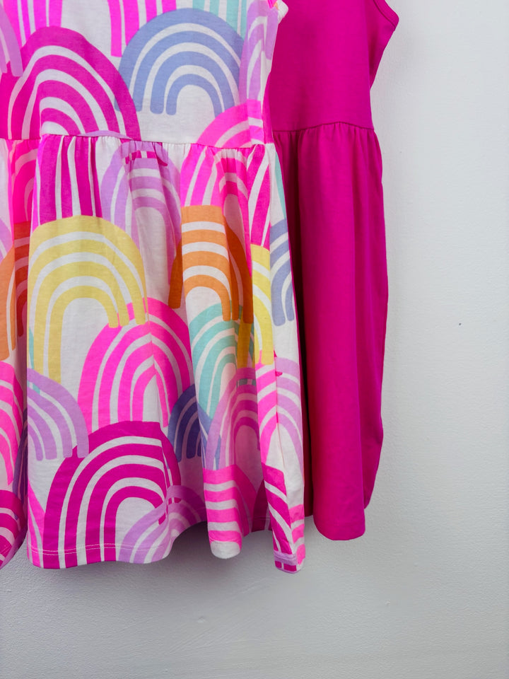 Fred & Flo Rainbow and Pink Dress Bundle 5-6 Years