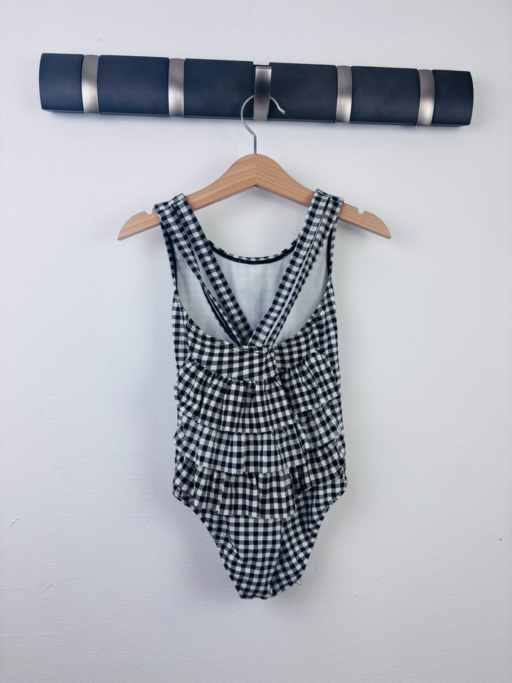 Matalan Black Gingham Swimsuit with Cherry Detail 5 Years
