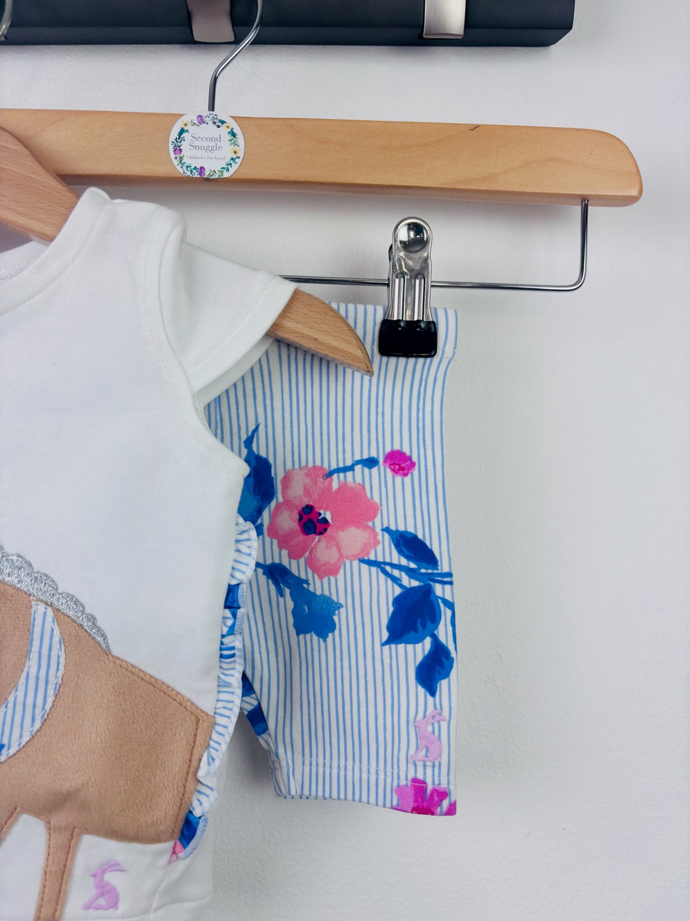 Joules Happy Hoppy Bunny T-Shirt Up to 1 Month-Sets-Second Snuggle Preloved