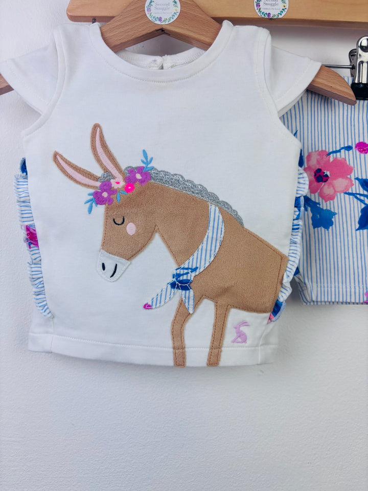 Joules Happy Hoppy Bunny T-Shirt Up to 1 Month