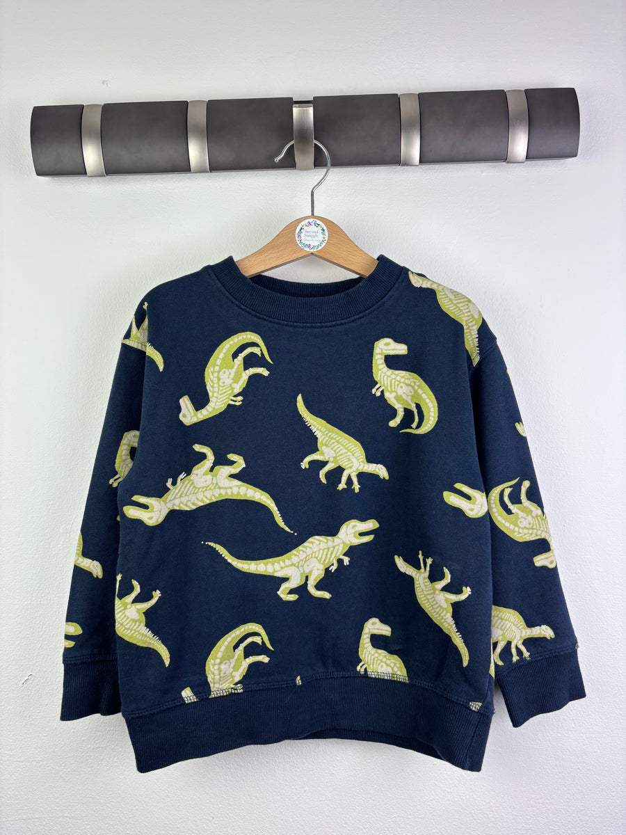 John Lewis Dinosaur Sweatshirt 6 Years-Jumpers-Second Snuggle Preloved