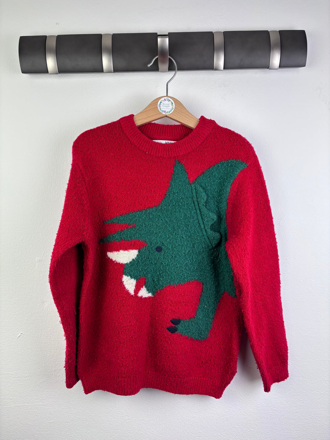 M&S Dinosaur Jumper 5–6 Years-Jumpers-Second Snuggle Preloved