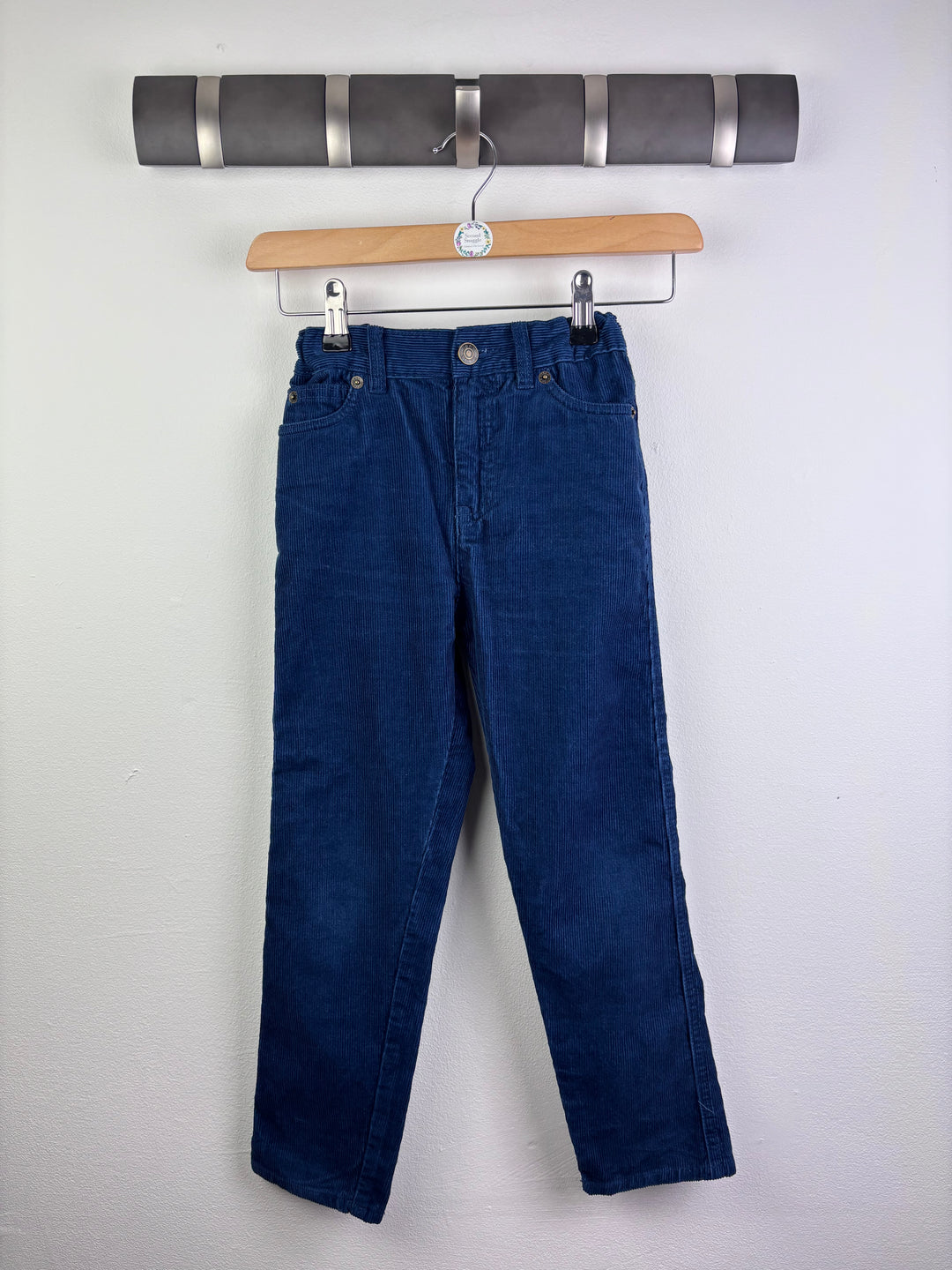 John Lewis Blue Cord Trousers 6 Years-Trousers-Second Snuggle Preloved