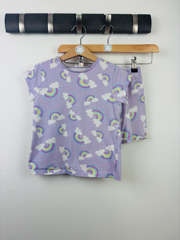 George Purple Rainbow Short Pyjamas 5-6 Years