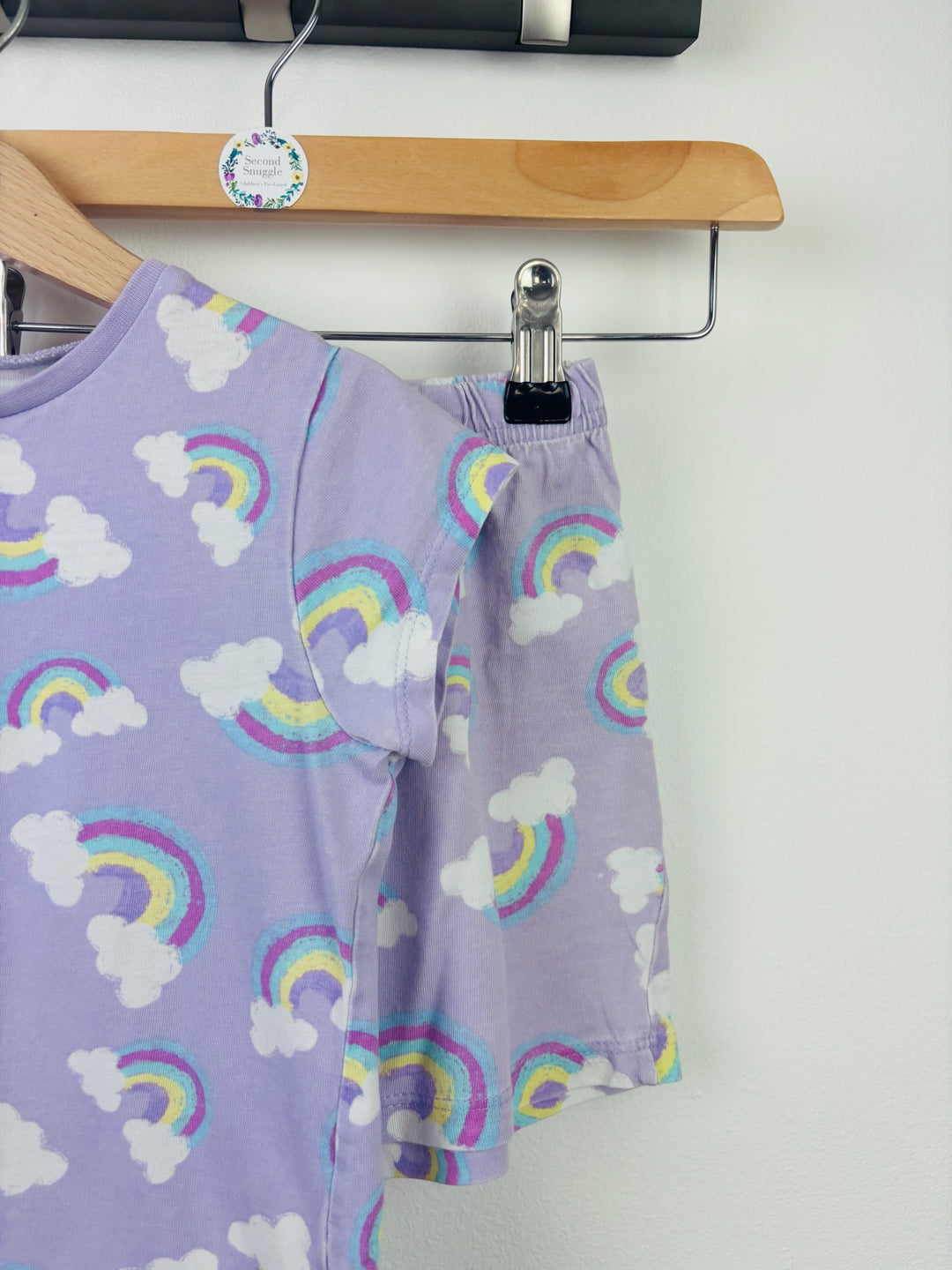 George Purple Rainbow Short Pyjamas 5-6 Years
