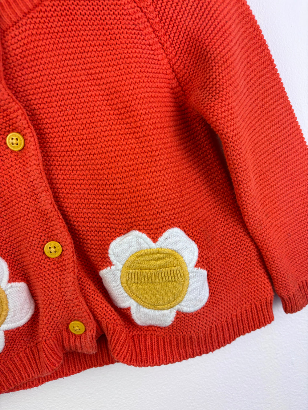 Frugi Organic Cotton Flower Cardigan 12–18 Months-Cardigans-Second Snuggle Preloved