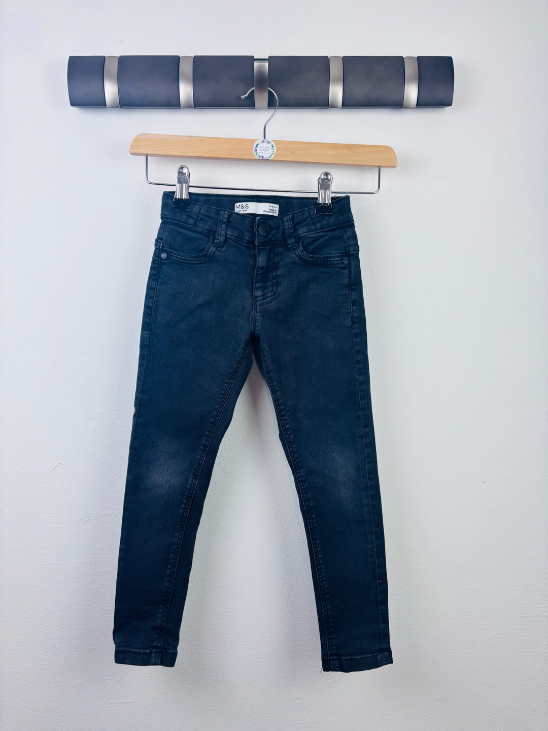 M&S Black Skinny Jeans 5-6 Years