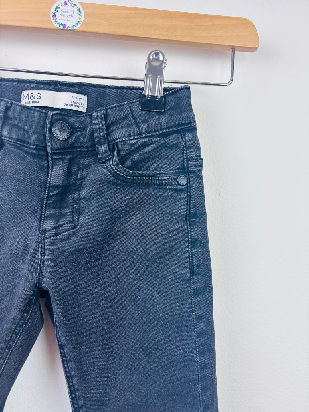 M&S Black Skinny Jeans 5-6 Years