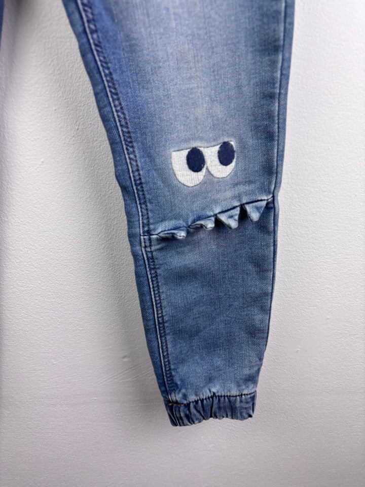 M&S Dinosaur Detail Jeans 6–7 Years-Trousers-Second Snuggle Preloved