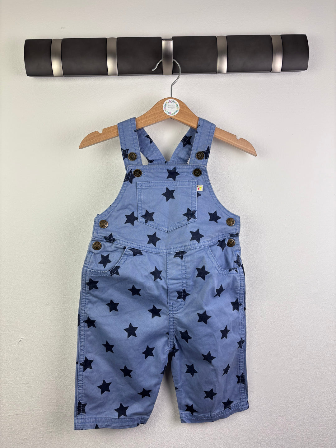 Frugi Star Print Dungarees 3–6 Months-Dungarees-Second Snuggle Preloved