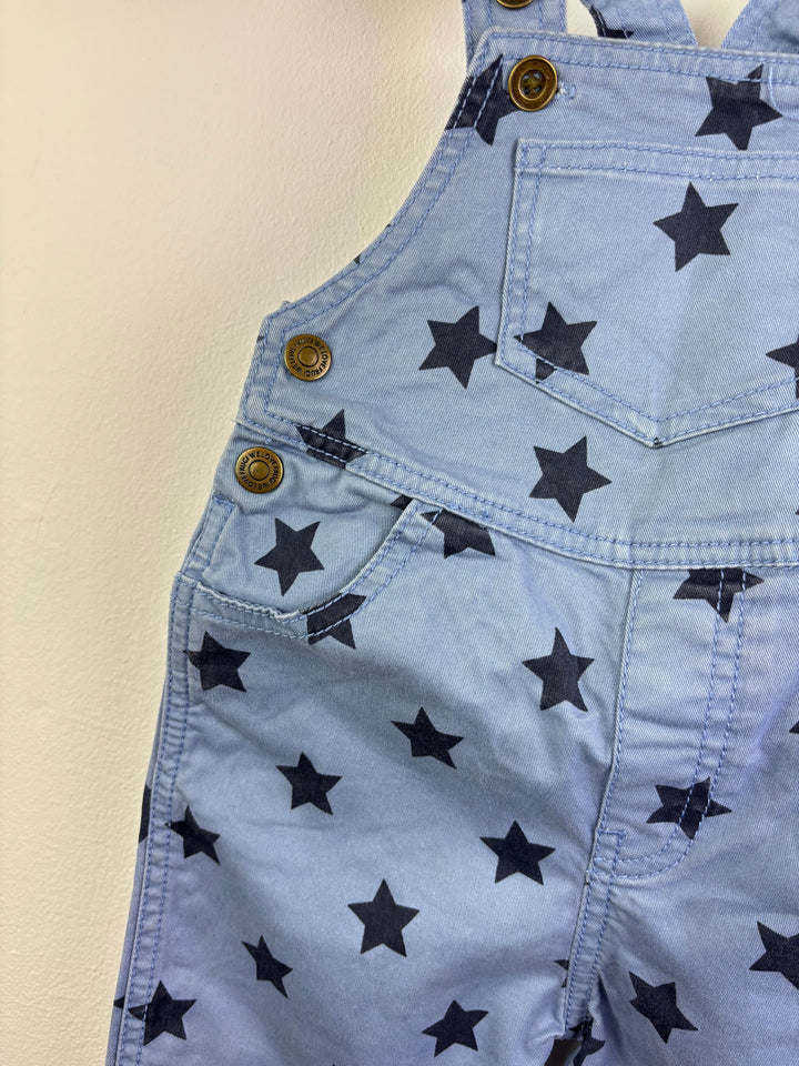 Frugi Star Print Dungarees 3–6 Months-Dungarees-Second Snuggle Preloved