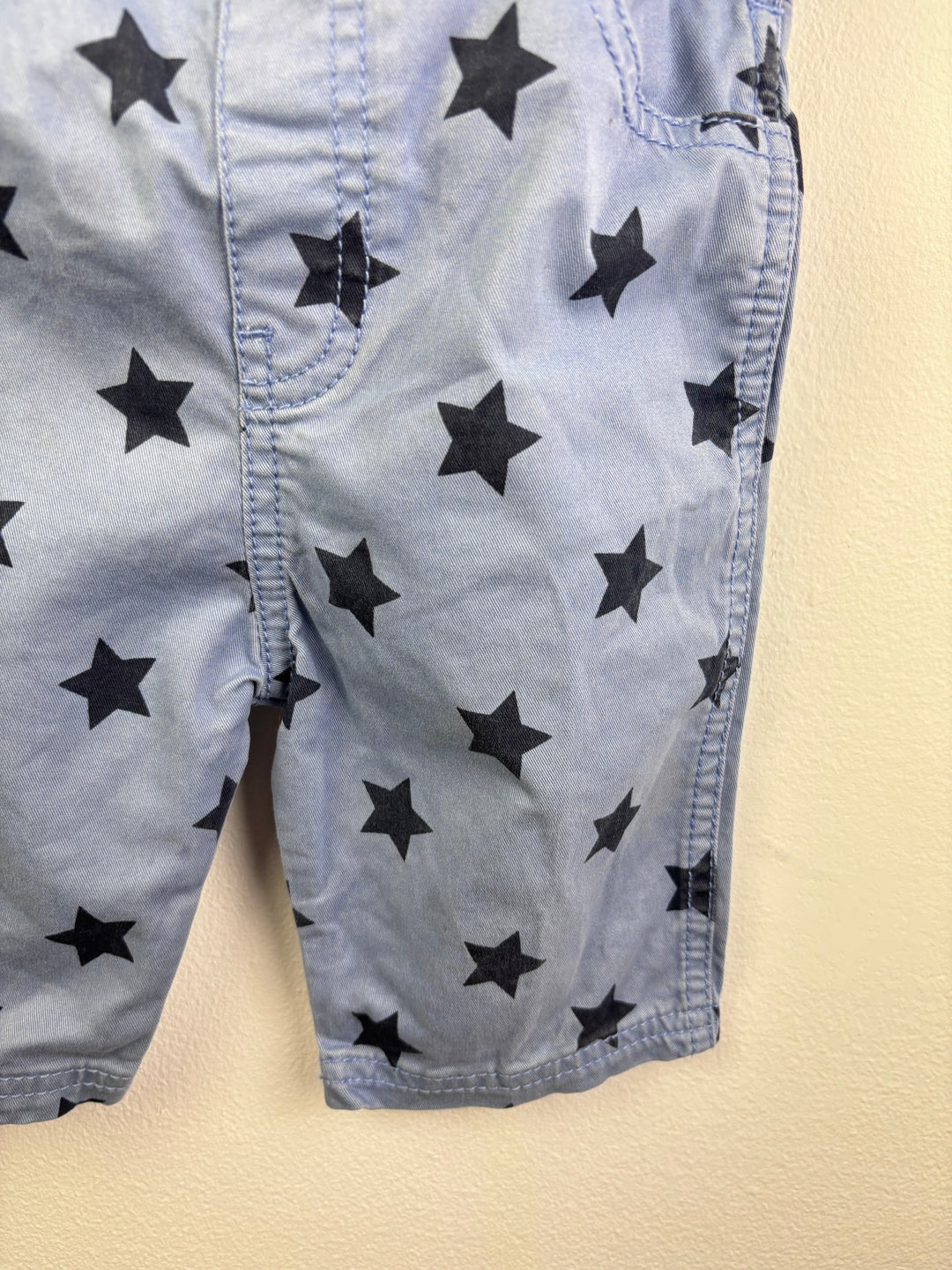 Frugi Star Print Dungarees 3–6 Months-Dungarees-Second Snuggle Preloved