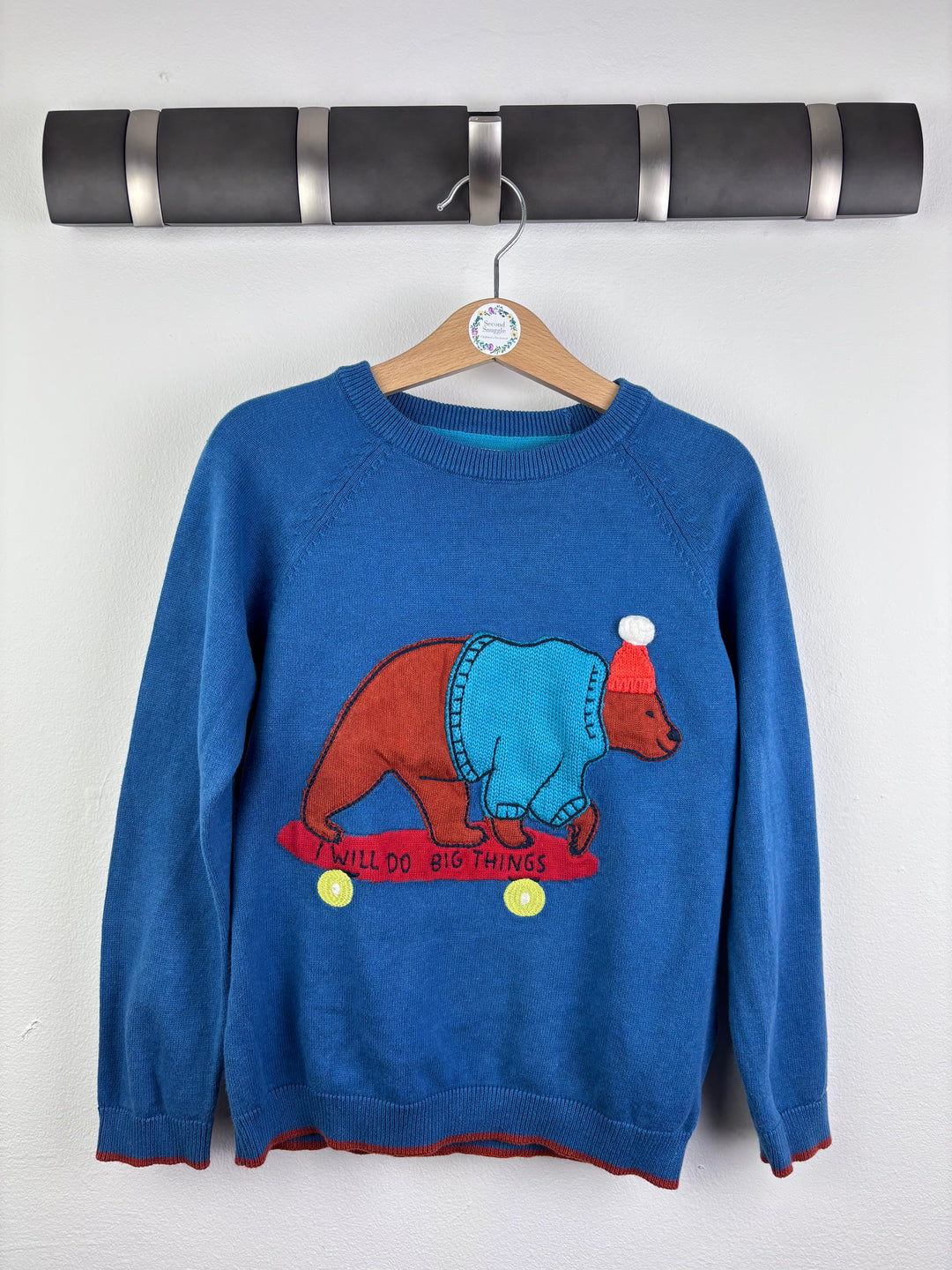 M&S Bear Skateboard Jumper 5–6 Years-Jumpers-Second Snuggle Preloved