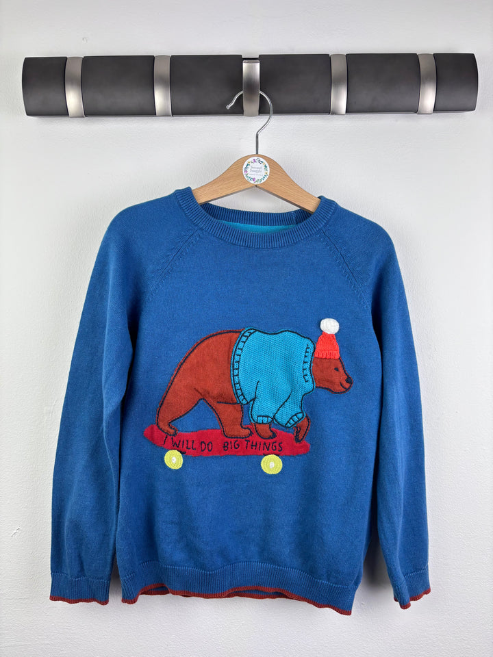 M&S Bear Skateboard Jumper 5–6 Years-Jumpers-Second Snuggle Preloved