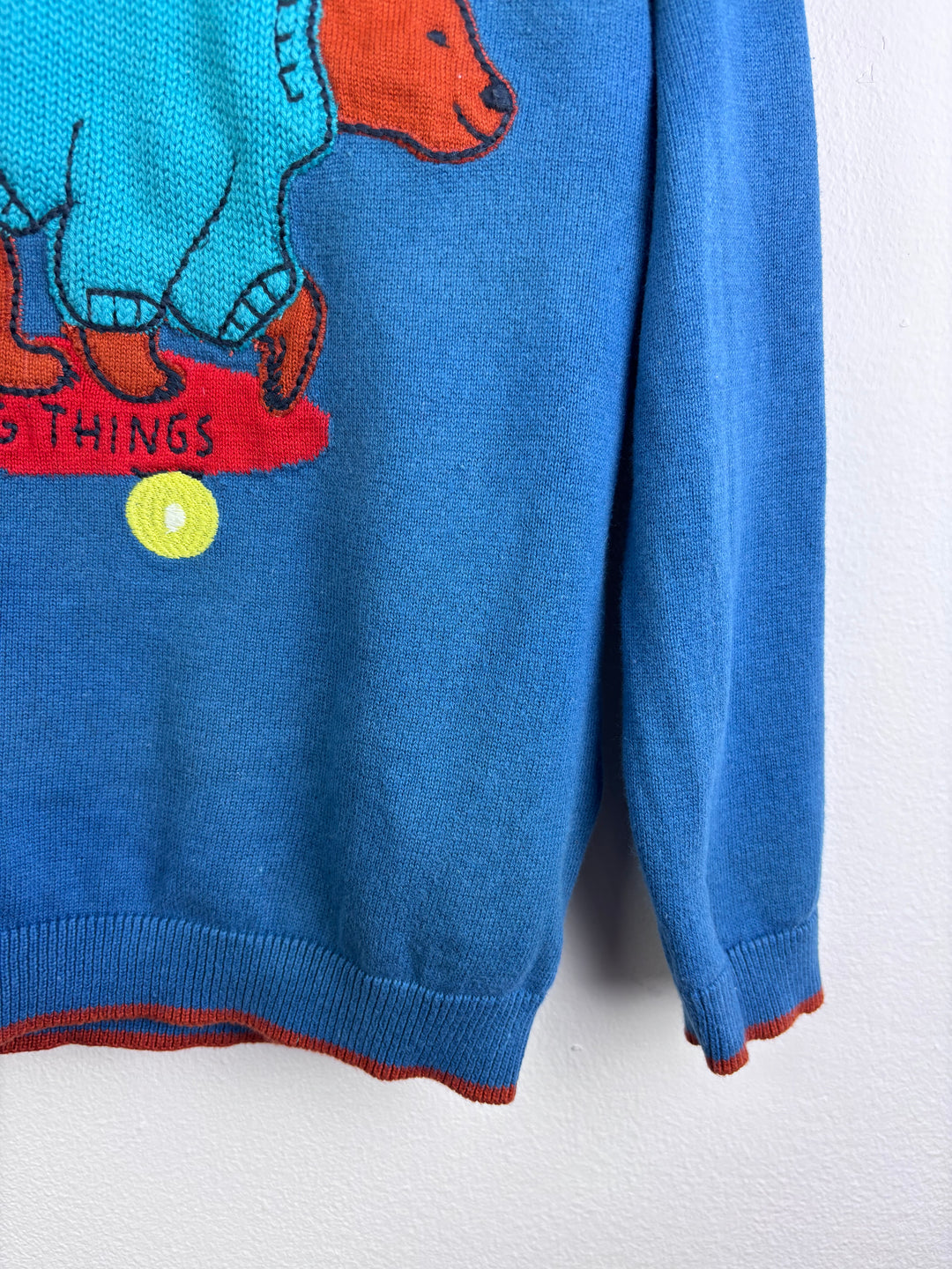 M&S Bear Skateboard Jumper 5–6 Years-Jumpers-Second Snuggle Preloved