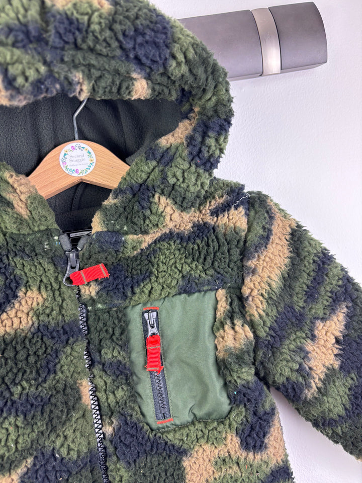 Next Camo Borg Jacket 3 Years-Jackets-Second Snuggle Preloved