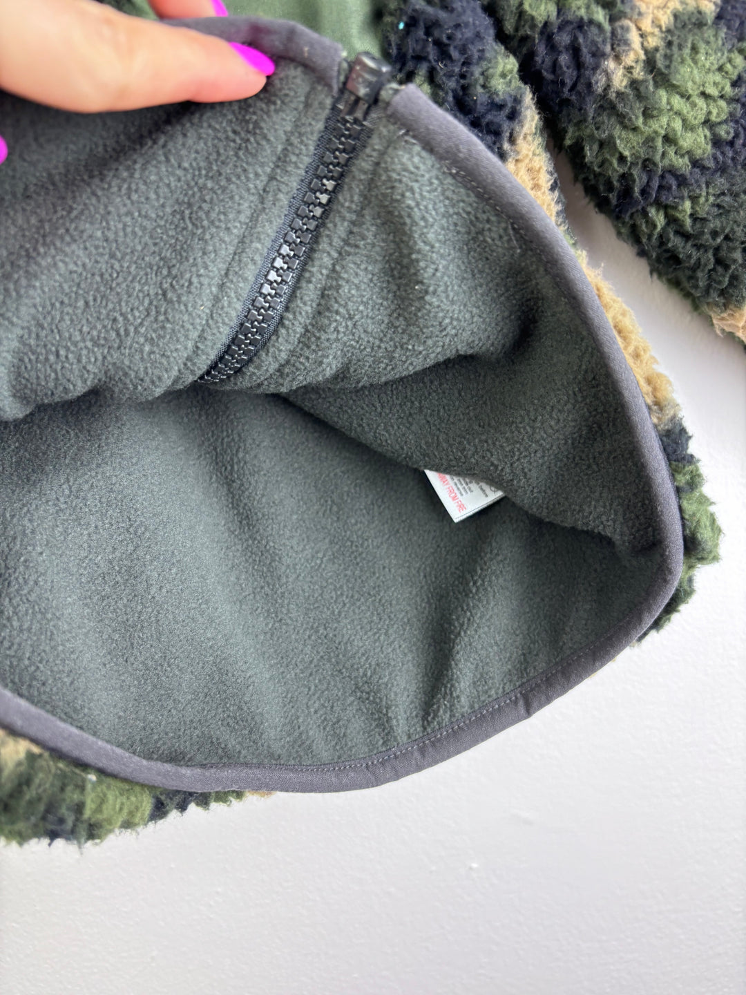 Next Camo Borg Jacket 3 Years-Jackets-Second Snuggle Preloved