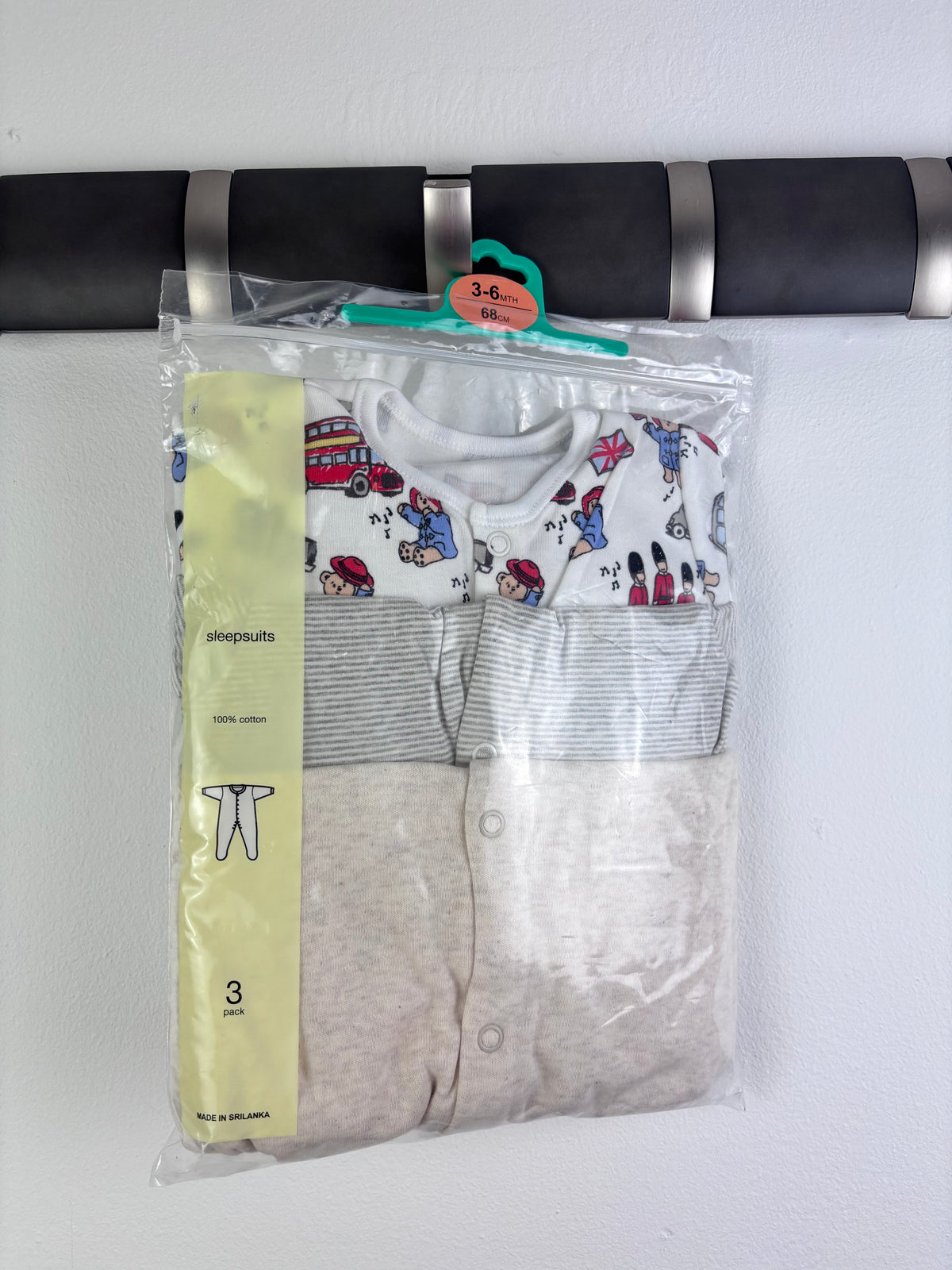 Ex High Street Mixed Brand Sleepsuit Bundle 3 Pack 3–6 Months-Sleepsuits-Second Snuggle Preloved