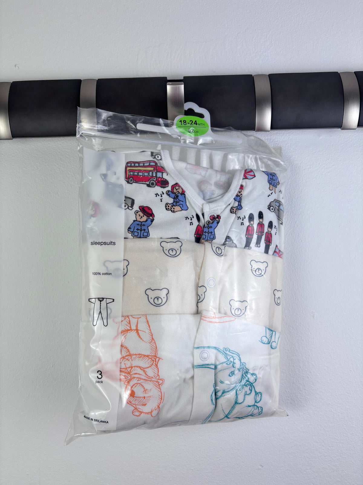 Ex High Street Mixed Brand Sleepsuit Bundle 3 Pack 18–24 Months-Sleepsuits-Second Snuggle Preloved