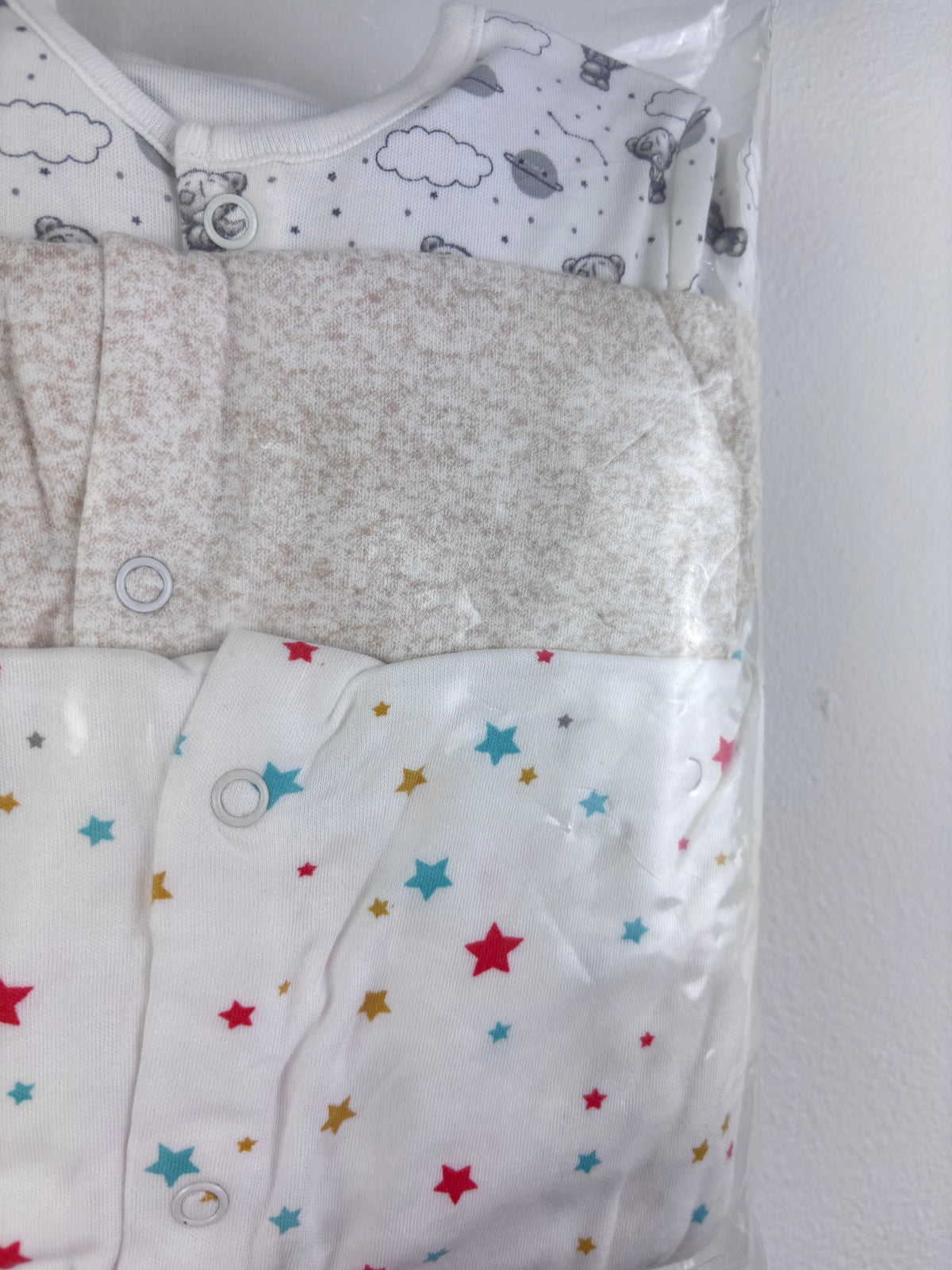 Ex High Street Mixed Brand Sleepsuit Bundle 3 Pack 3–6 Months-Sleepsuits-Second Snuggle Preloved