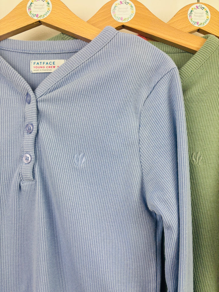 Fat Face Ribbed Long Sleeve Tops Bundle 9-10 Years