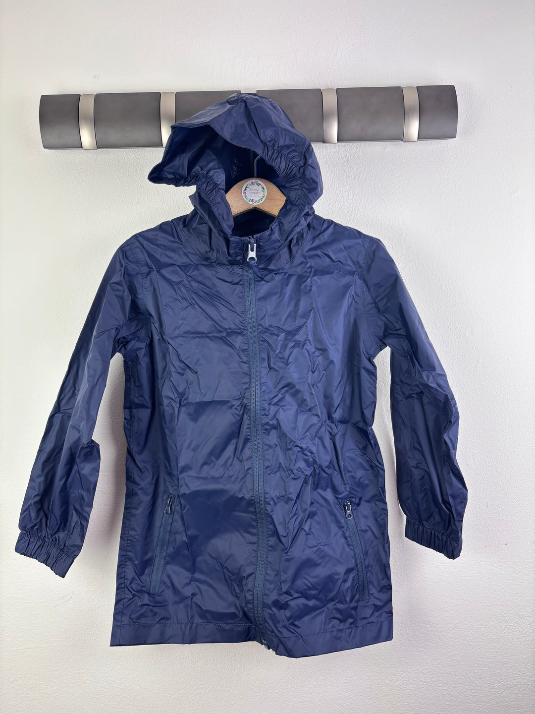 Regatta Junior Packaway Waterproof Jacket Navy Various Sizes-Coats-Second Snuggle Preloved