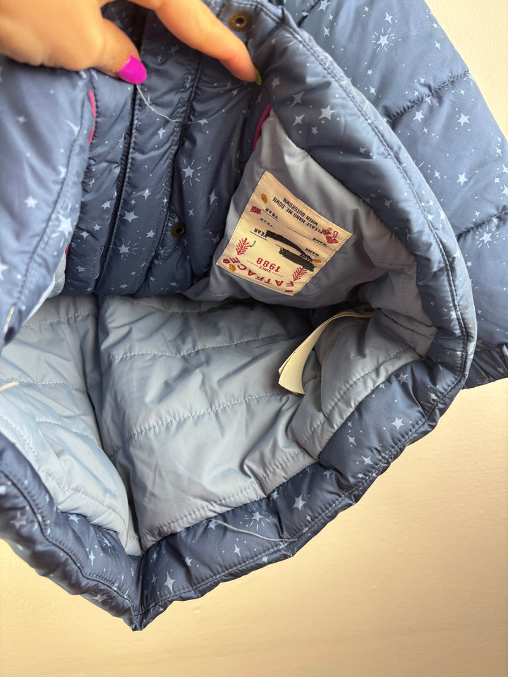 Fat Face Blue Star Print Coat 5–6 Years-Coats-Second Snuggle Preloved