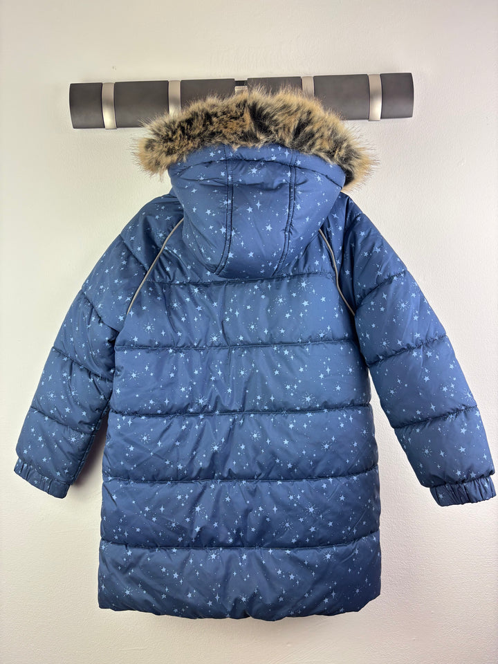 Fat Face Blue Star Print Coat 5–6 Years-Coats-Second Snuggle Preloved