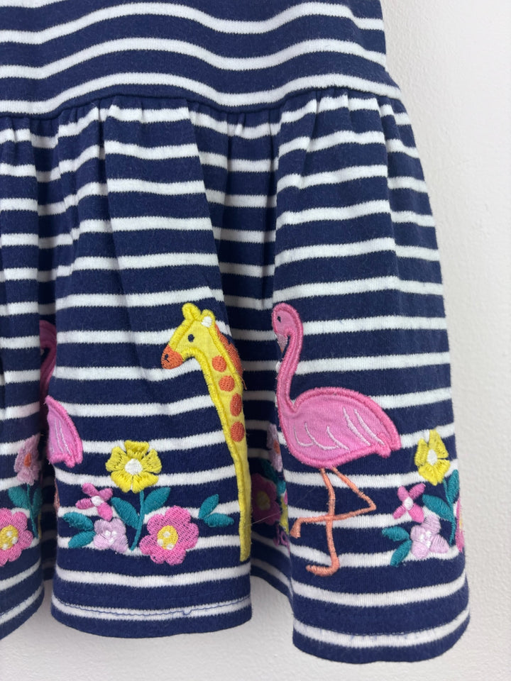 JoJo Maman Bébé Navy Stripe Animal Skort 5-6 Years