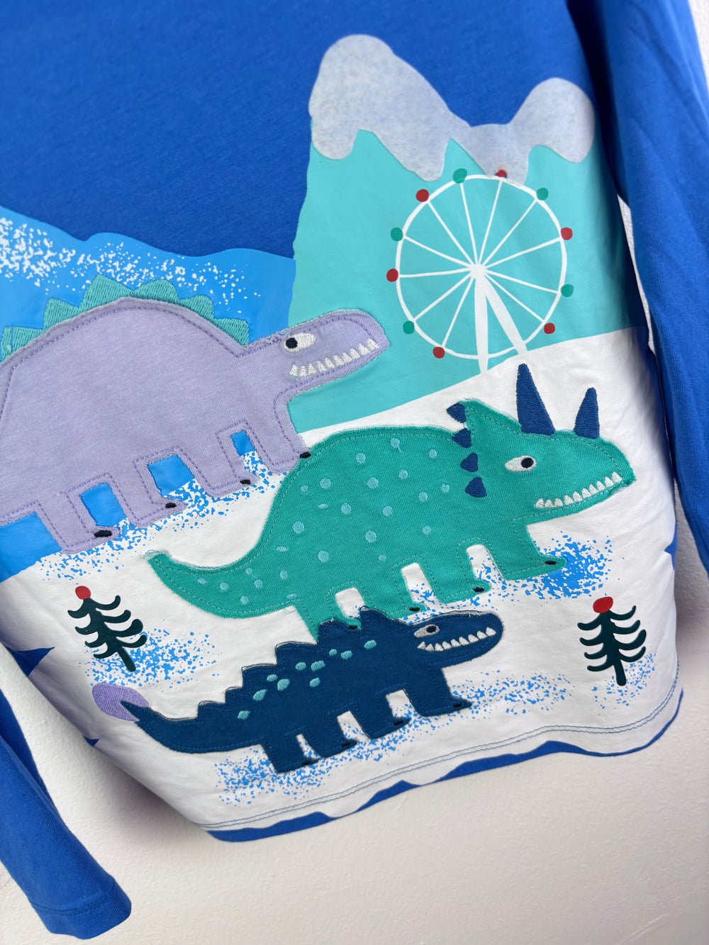 M&S Dinosaur Long Sleeve Top 6–7 Years-Tops-Second Snuggle Preloved