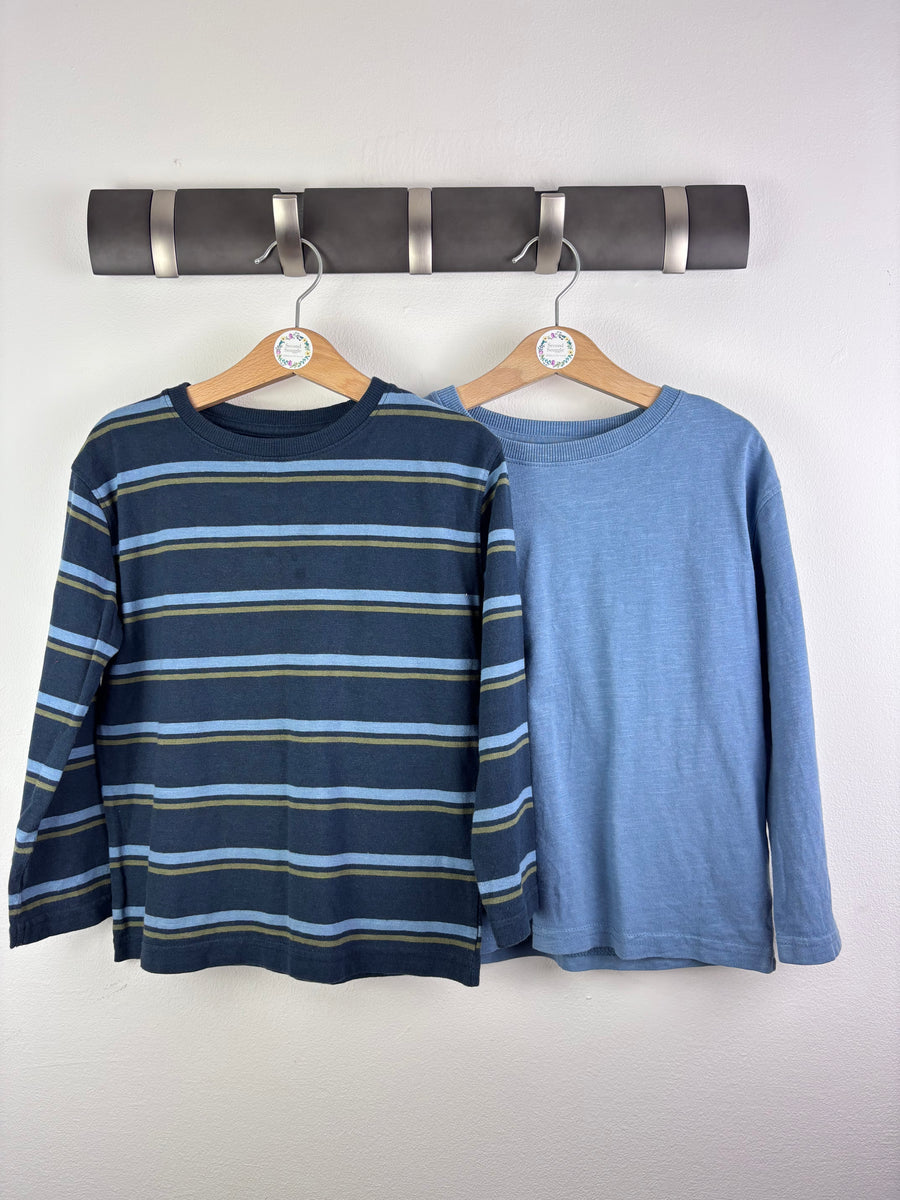 John Lewis Two Pack Long Sleeve Tops 6 Years-Tops-Second Snuggle Preloved