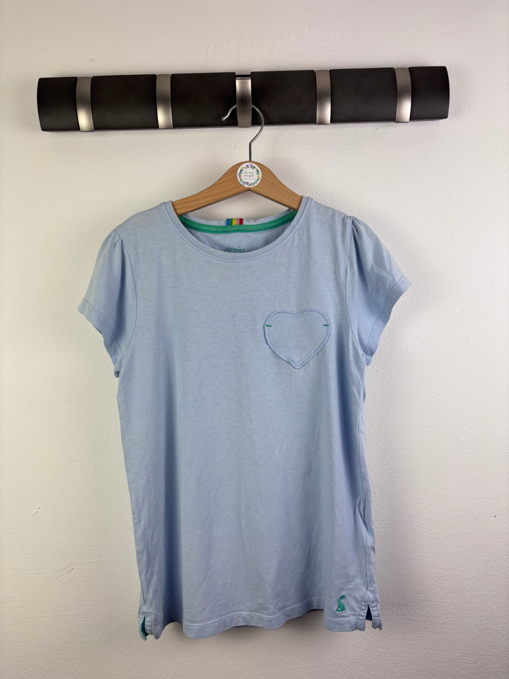 Joules Light Blue Short Sleeve Top 9 Years-Tops-Second Snuggle Preloved