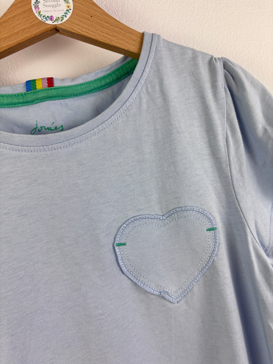 Joules Light Blue Short Sleeve Top 9 Years-Tops-Second Snuggle Preloved