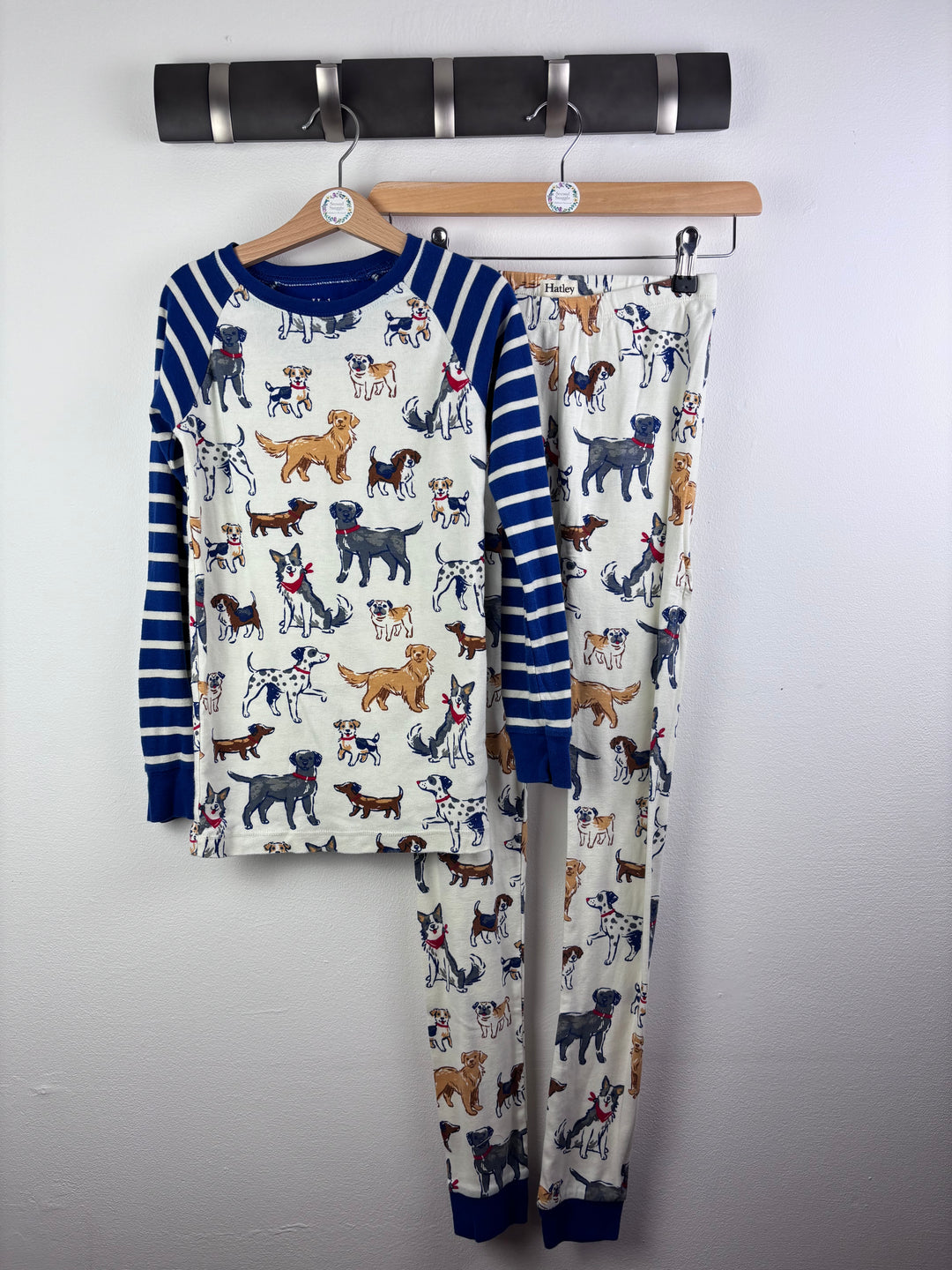 Hatley Dog Print Pyjama Set 10 Years-Night Wear-Second Snuggle Preloved