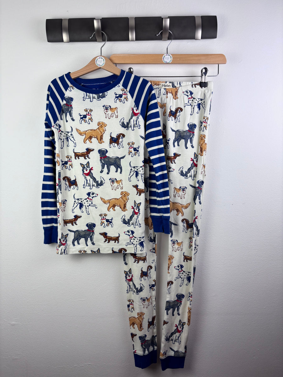 Hatley Dog Print Pyjama Set 10 Years-Night Wear-Second Snuggle Preloved