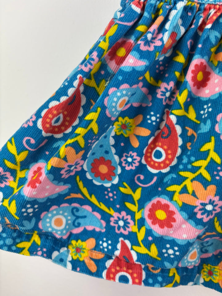 Frugi Floral Dungaree Dress 12–18 Months-Dresses-Second Snuggle Preloved