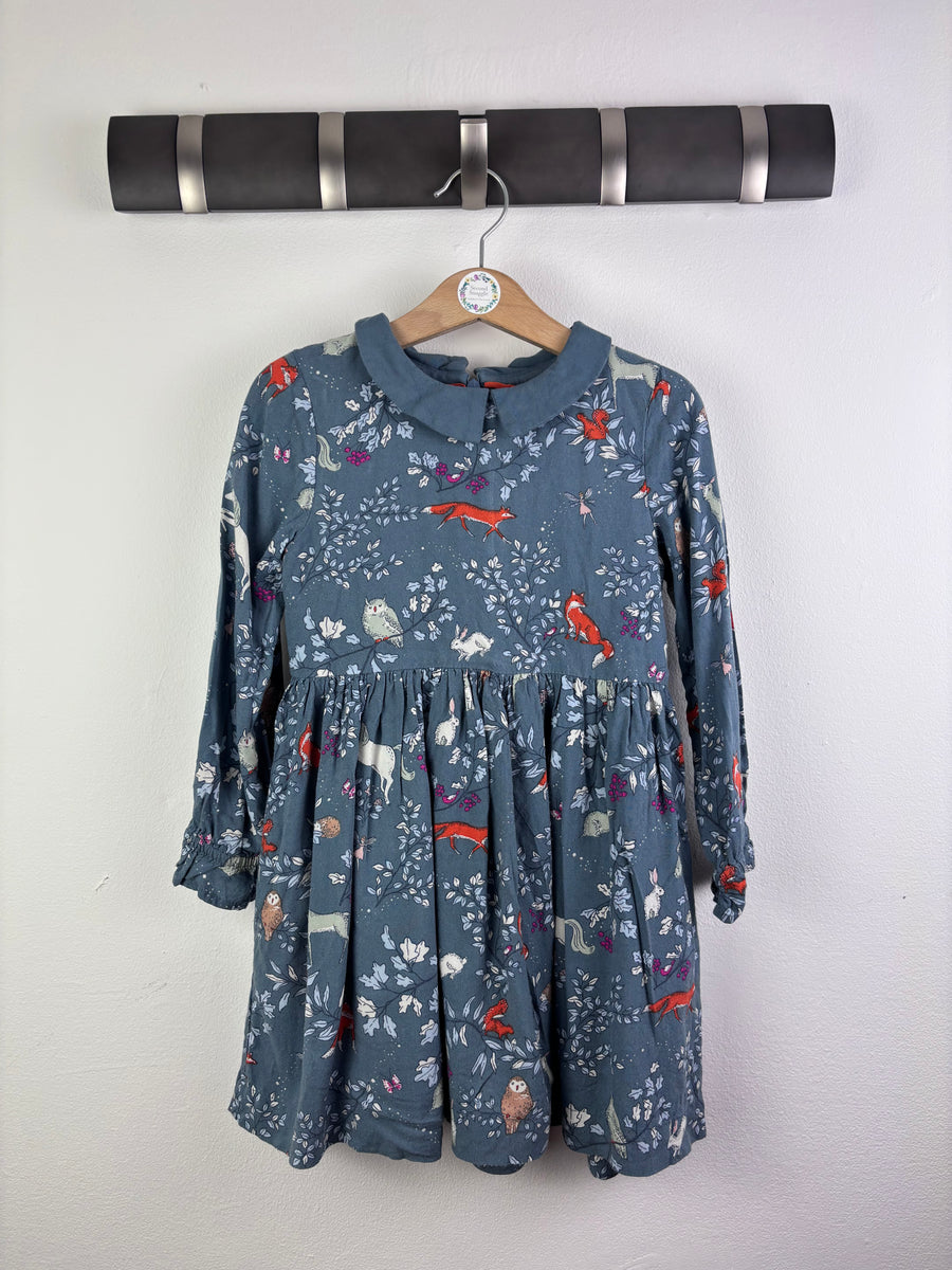Mini Boden Fox Print Dress 4–5 Years-Dresses-Second Snuggle Preloved