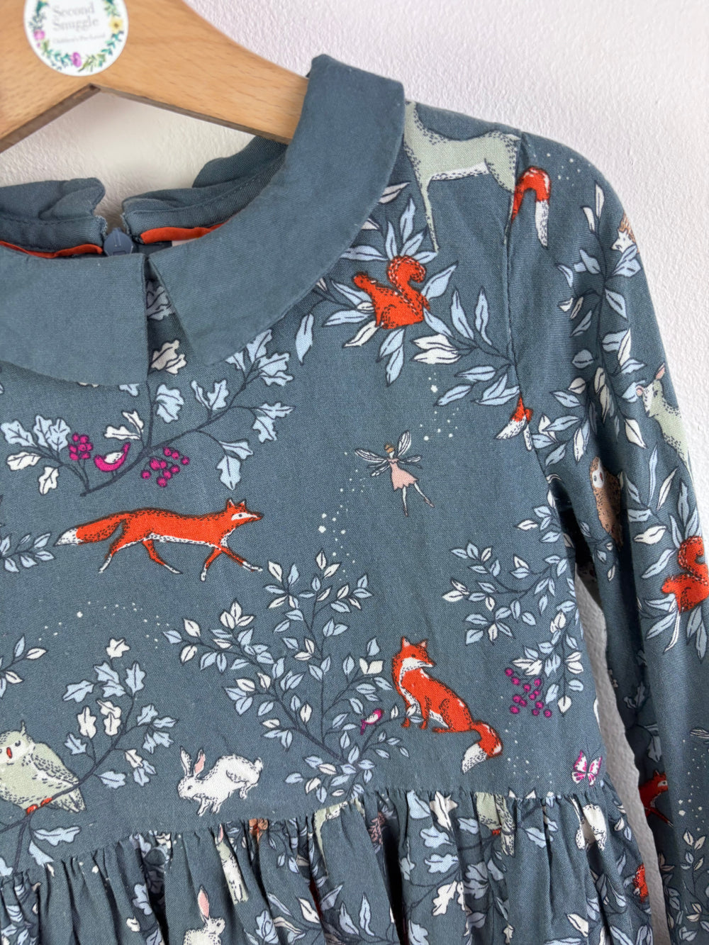 Mini Boden Fox Print Dress 4–5 Years-Dresses-Second Snuggle Preloved