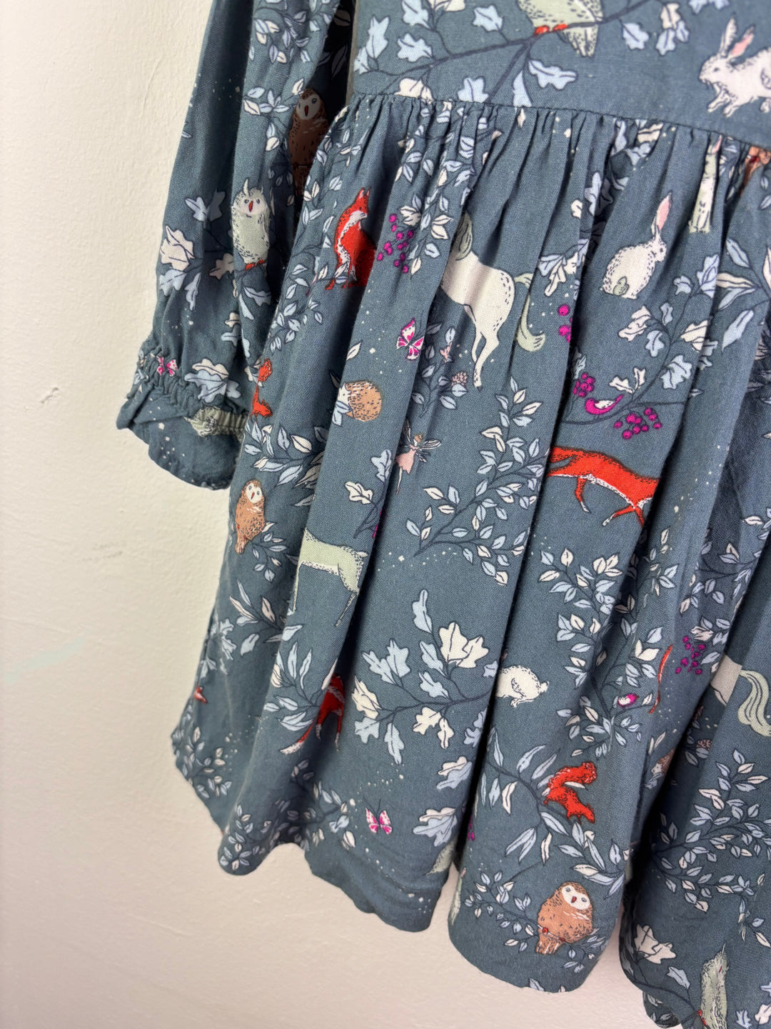 Mini Boden Fox Print Dress 4–5 Years-Dresses-Second Snuggle Preloved