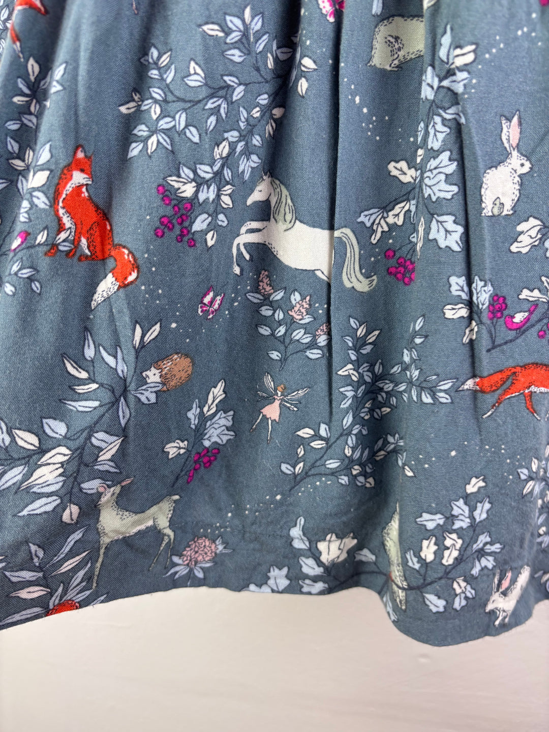Mini Boden Fox Print Dress 4–5 Years-Dresses-Second Snuggle Preloved