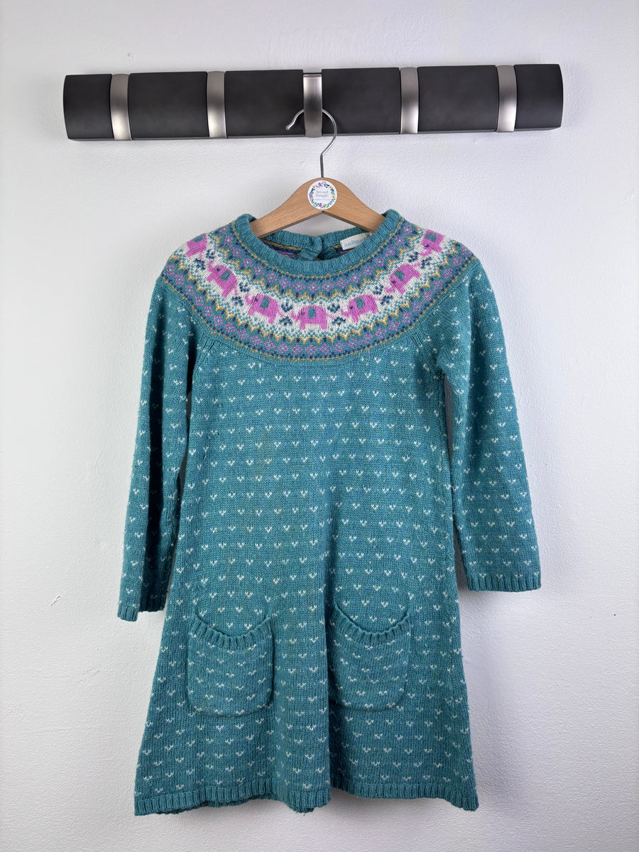 JoJo Maman Bebe Knitted Dress 3–4 Years-Dresses-Second Snuggle Preloved