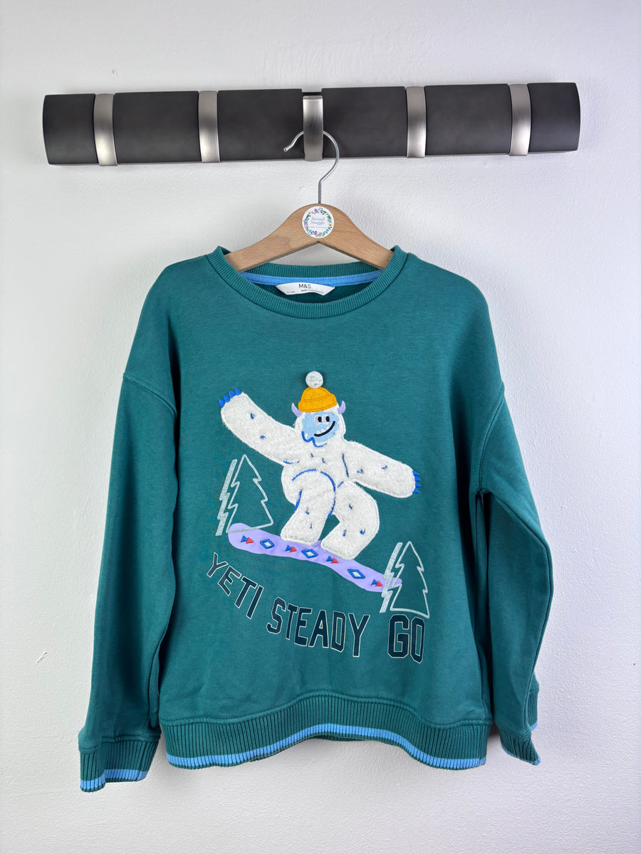 M&S Yeti Sweatshirt 6–7 Years-Jumpers-Second Snuggle Preloved
