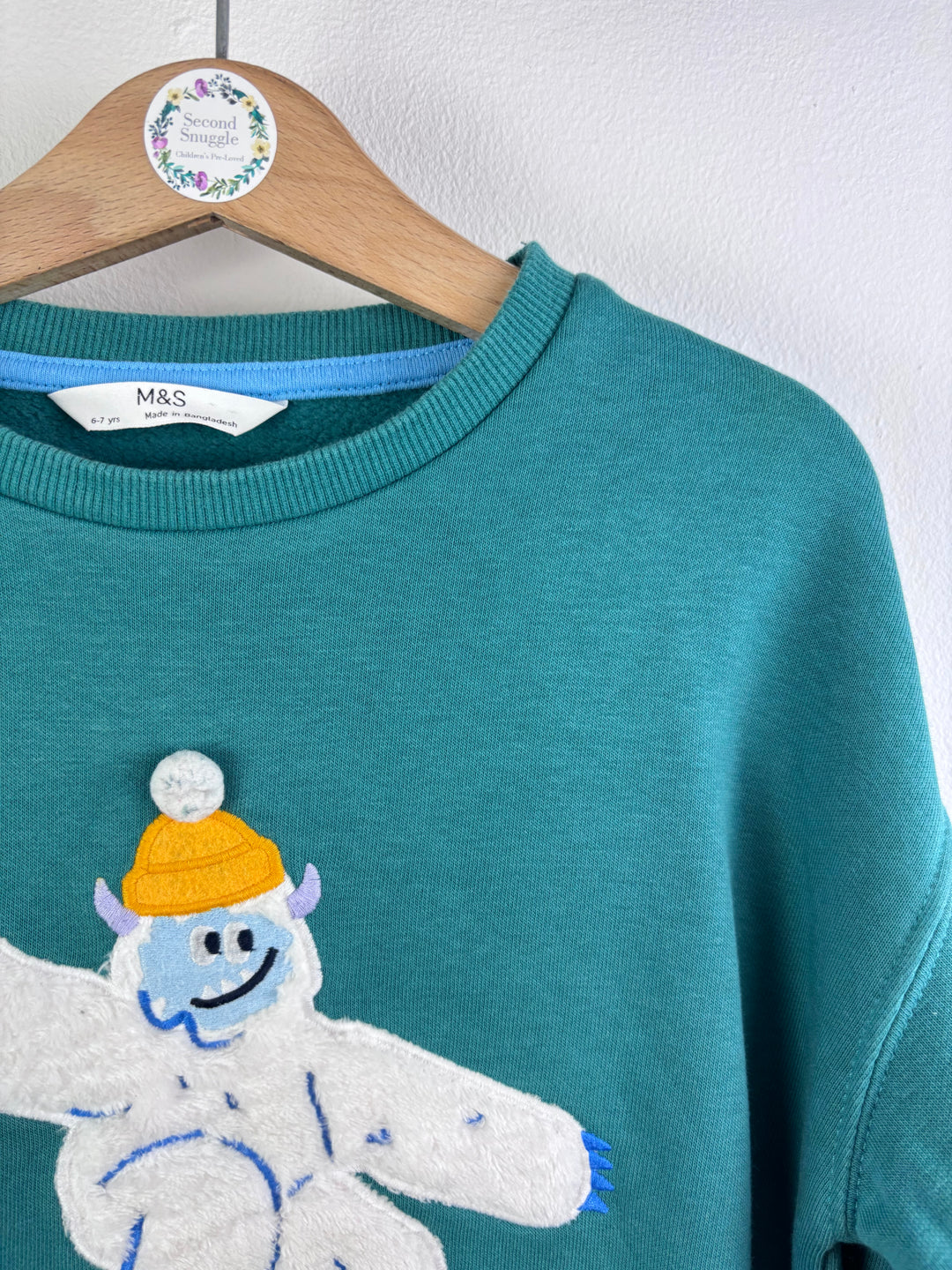 M&S Yeti Sweatshirt 6–7 Years-Jumpers-Second Snuggle Preloved