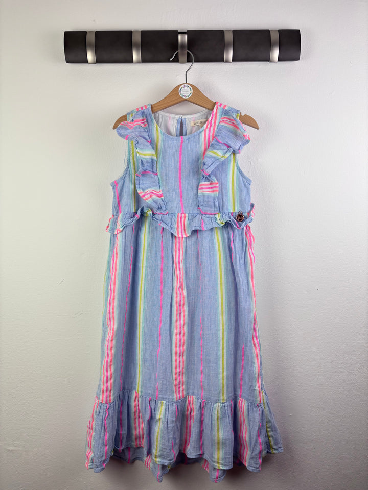 Angel & Rocket Stripe Frill Dress 9 Years-Dresses-Second Snuggle Preloved