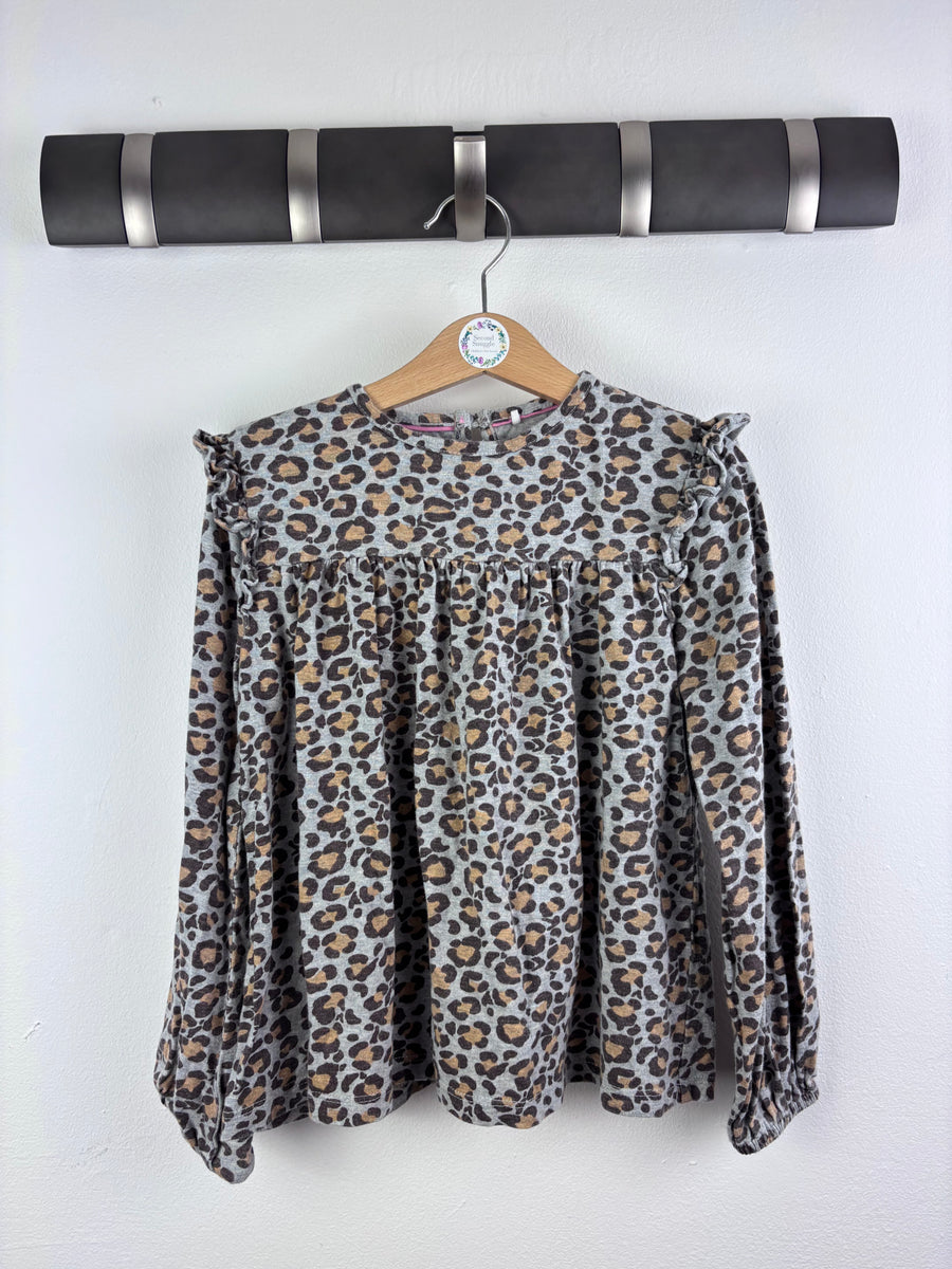 Mini Boden Leopard Print Top 6–7 Years-Tops-Second Snuggle Preloved