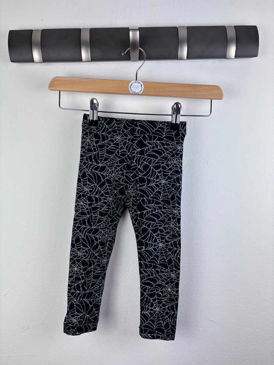 George Spider Web Leggings 12–18 Months-Leggings-Second Snuggle Preloved