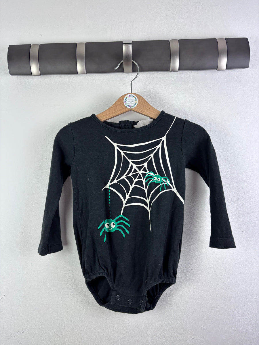 John Lewis Spider Bodysuit 9–12 Months-Vests-Second Snuggle Preloved