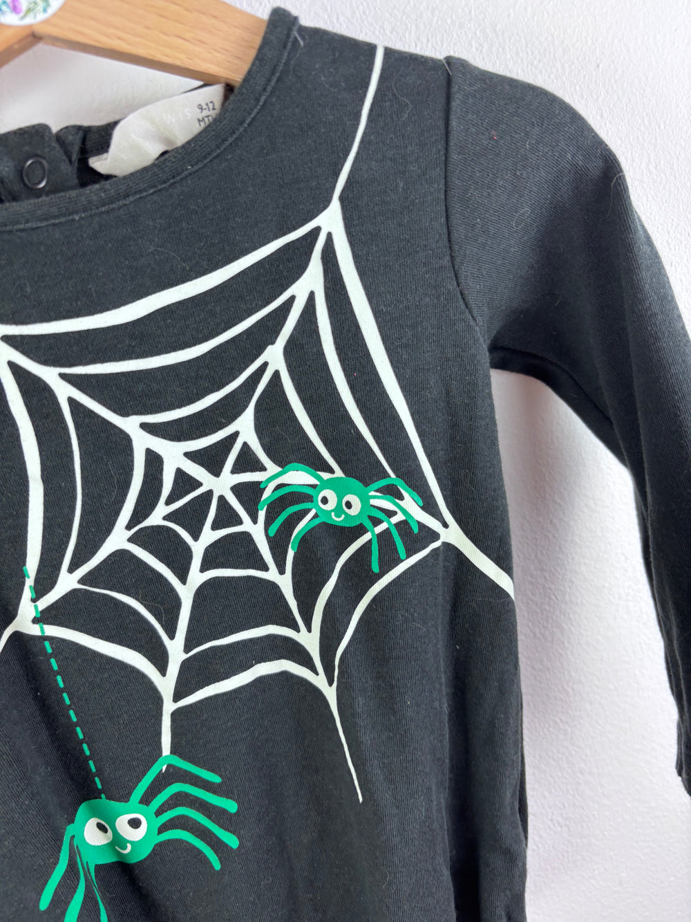 John Lewis Spider Bodysuit 9–12 Months-Vests-Second Snuggle Preloved