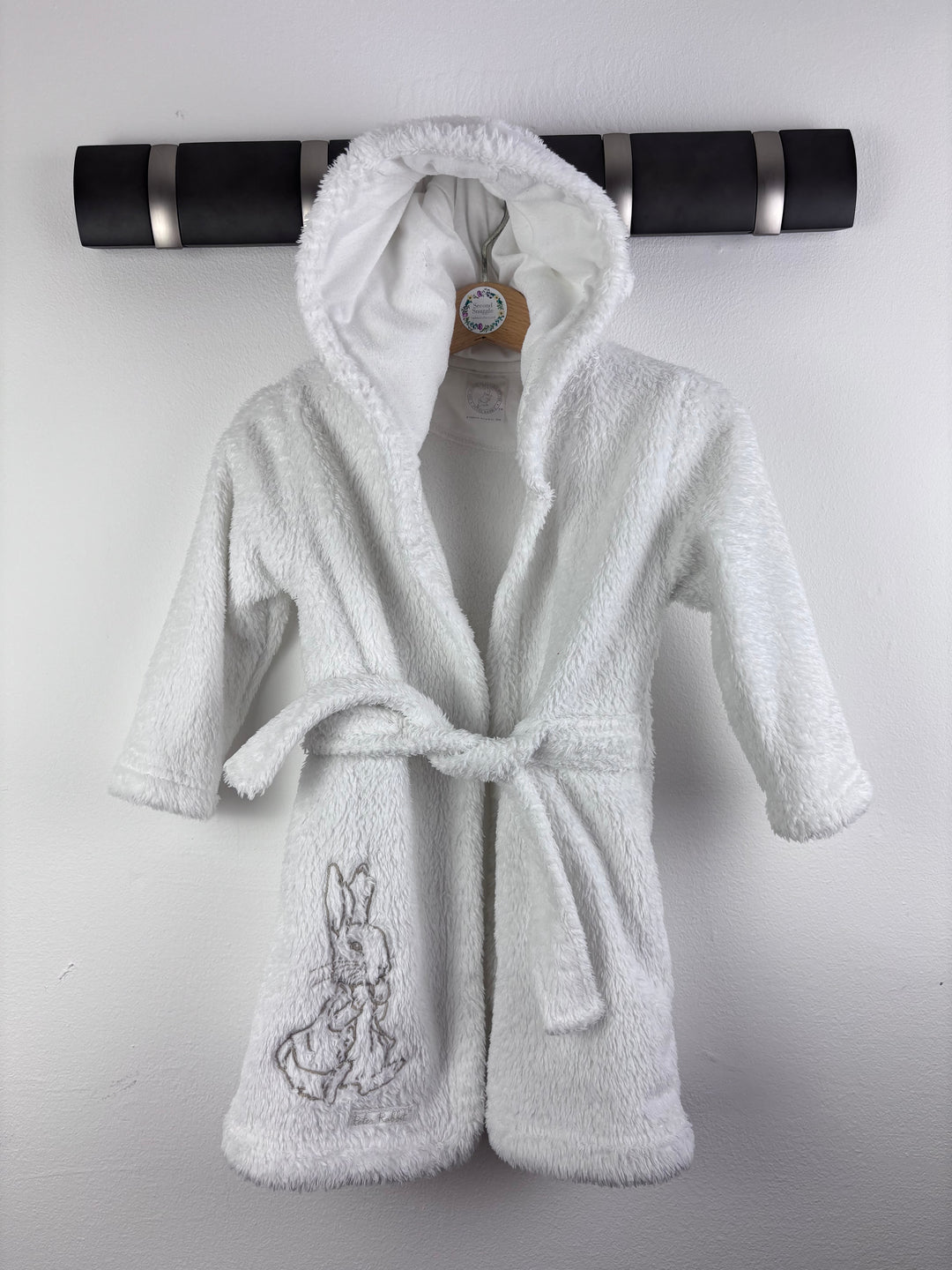 Tu White Hooded Dressing Gown 12–18 Months-Dressing Gown-Second Snuggle Preloved