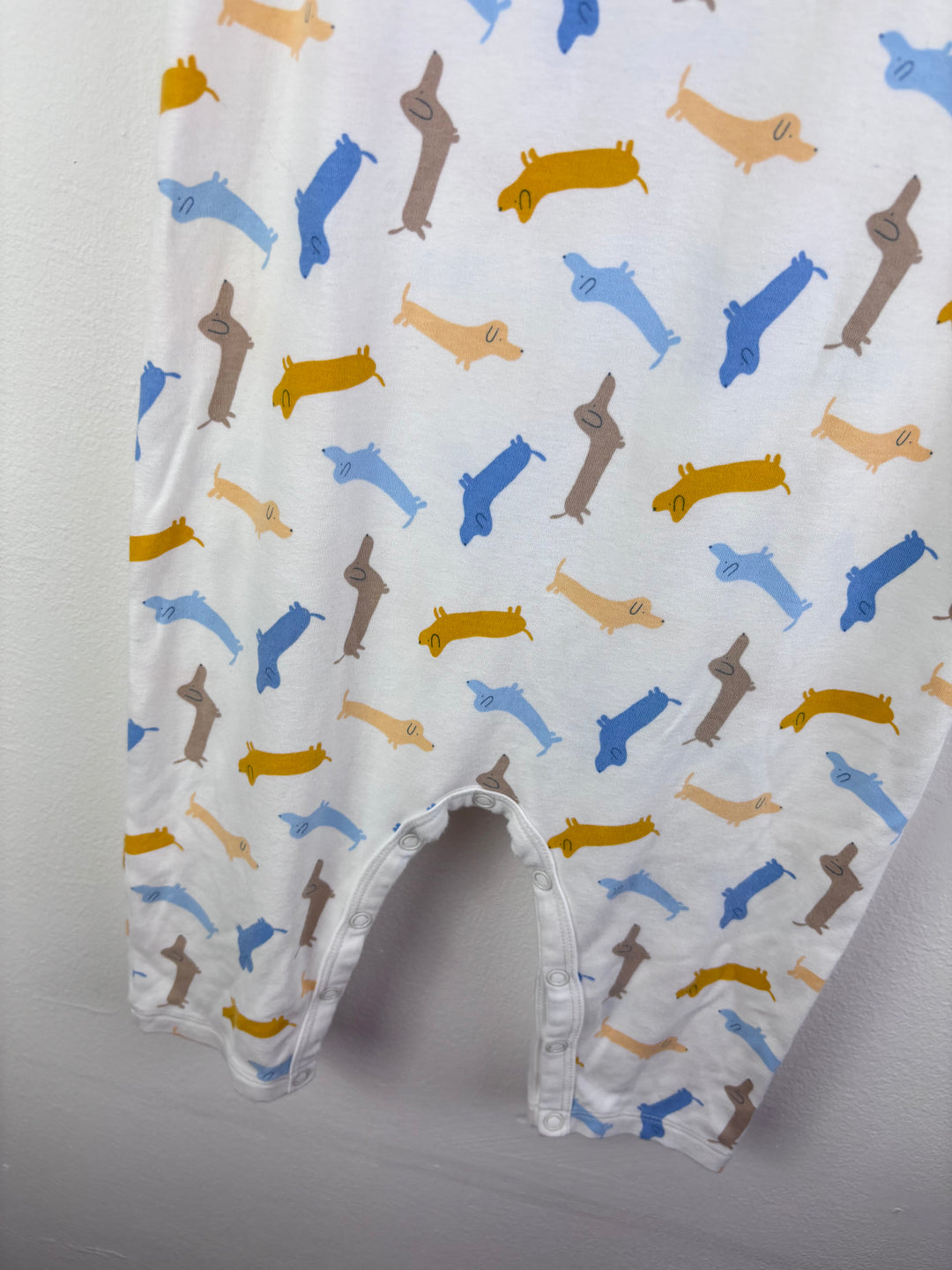 Mori Dog Print Sleeveless Romper 18–24 Months-Rompers-Second Snuggle Preloved